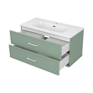 Подвесная тумба под раковину Brevita Verde 100 УТ000026840 зеленый